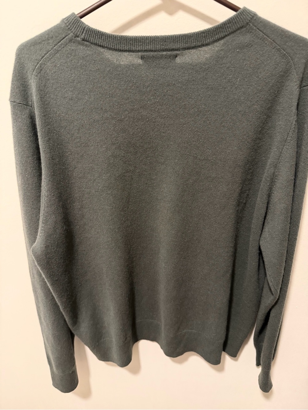 Quince Mongolian Cashmere Sweater Womens Size XL dark moss Long Sleeve - Picture 3 of 7